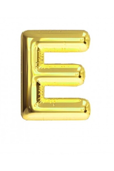 ENG PARTİ DÜNYASI Letter E - Gold Foil Letter Balloon 40 Inch