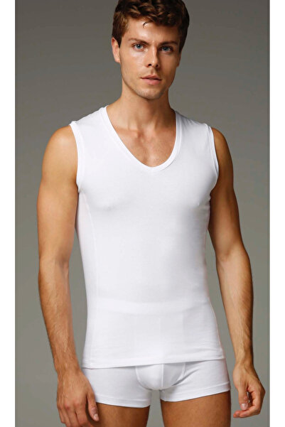 Dagi Men'S, 95% Cotton, 5% Elastane, V-Neck, Sleeveless 6-Pack Undershirts/T-Shirts
