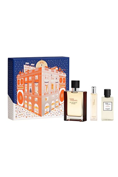Hermes Terre d'Hermès Intense Gift Set Men Eau de Parfum 100ml, After Shave Balm 40ml, mini 15 ml