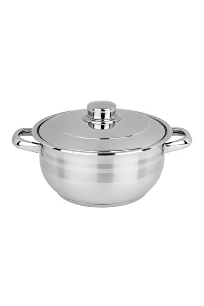Zilan COCINERA ZLN-7246 stainless steel pot with lid, 22 cm, 4 L, 3-layer sandwich base, induction compati