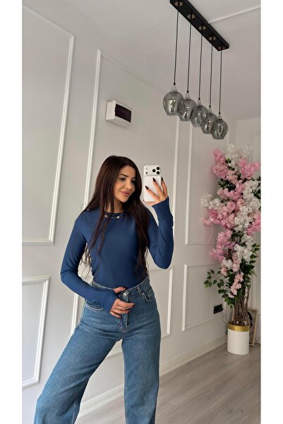 Daves Blue Snap-On Badi Long Sleeve