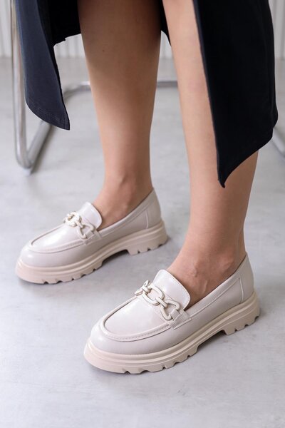 Stil Durağı حذاء لويس موديل 3 سم ذو نعل سميك للموسم الجديد TEN.KIRISIK