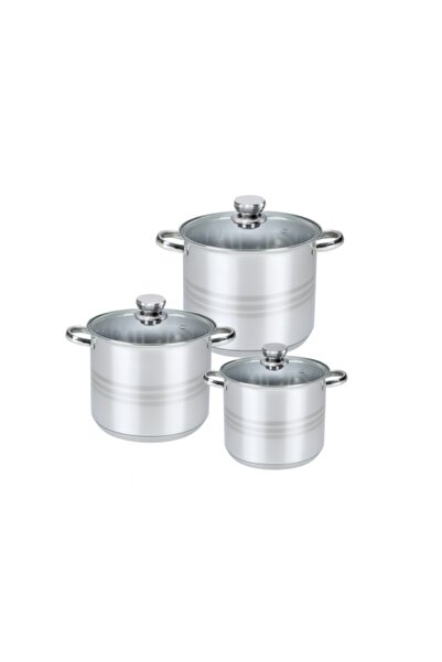 Floria Set de 6 oale din oțel inoxidabil ZLN-4045, AISI 304 18/10, bază cu 3 ...