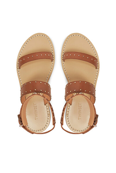 TWINSET sandale femeie Cuoio