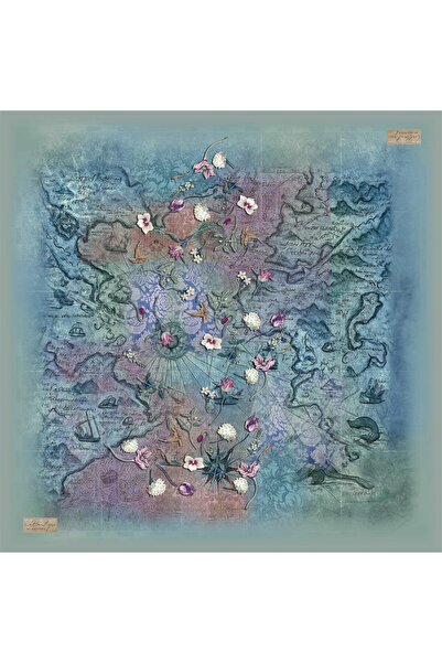 LA BOUTIQUE 2482-02 سورا حرير 90×90