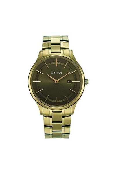 Titan Classique Slimline Men’s Watch 90142QM03 – Olive Green Dial