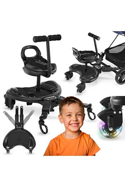 Moby System Extensie scaun cu rotile MR BUGGY cu scaun - roți cu LED-uri