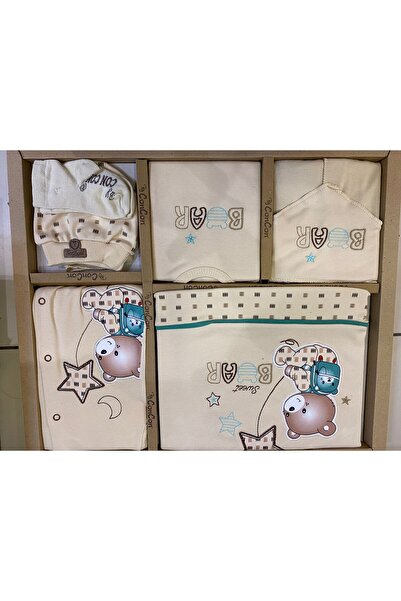 Concon Baby Organic Luxury Set Deer Suzi̇ne 10 Piece Baby Set Hospital Release