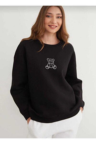 Hunors Sportswear & Company سويت شيرت تيدي بير مطبوع موديل للجنسين مصنوع من ا...