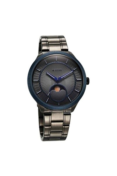 Titan ساعة Caelum Sun Moon SubDial باللون الرمادي المعدني - إصدار Stellar