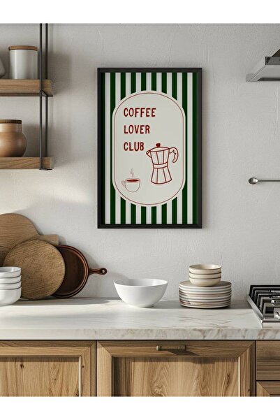 fuart.co Coffee Lower Club Kahve Temalı Kahve Poster, Kahve Tablo, Duvar Post...