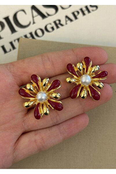 MioArt Women's Bead Detailed Stylish Earrings