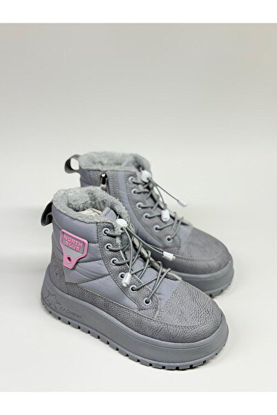 North Blue peluşlu ortopedik akıllı bağcıklı çoçuk botu