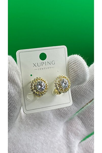 charmove ile kendinizi şımartın Xuping single stone gold color earrings