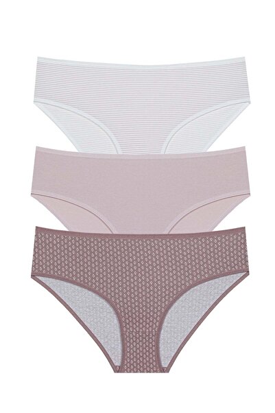 Berrak , 12'li Paket Kadın Desenli Bato Külot - Brk11447-11449kdr