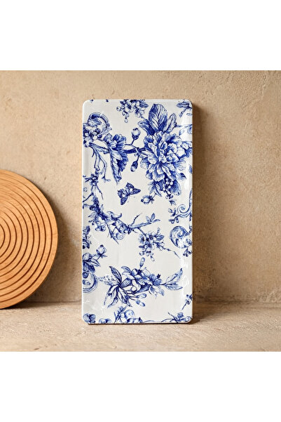 Evanev Selin Dikdörtgen Sunumluk Mavi Desenli Büyük Boy KOD:HSL-14