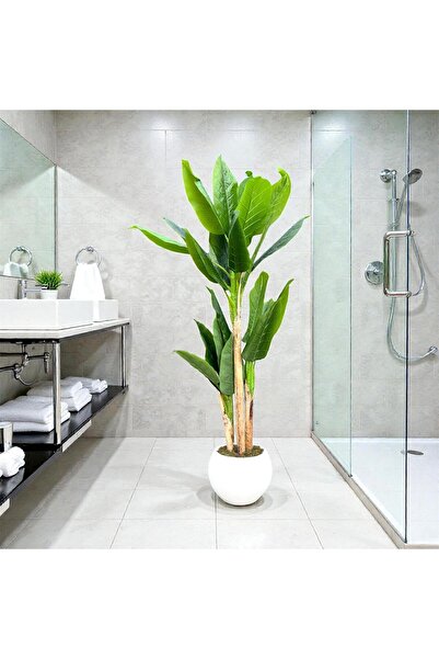 Asel Yapay Muz Ağacı 3 Gövdeli 180 Cm TKEBT Yeşil