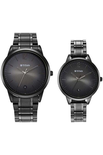 Titan Men’s Watch 18062617NM01 – Polished Metal Frame, Modern Face, Adjustabl...