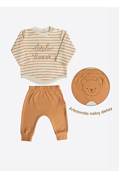 kitikate Organik Oscar 2'li Takım Kahverengi