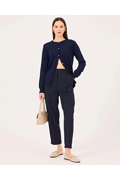 SEÇİL YENİ SEÇİL KADIN çizgili havuç kesim pantolon 10002421010005