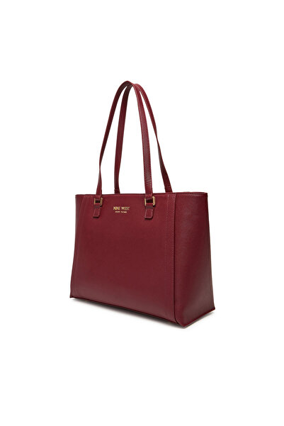 Nine West Burgundy CEO Midtown Maven Handbag LX