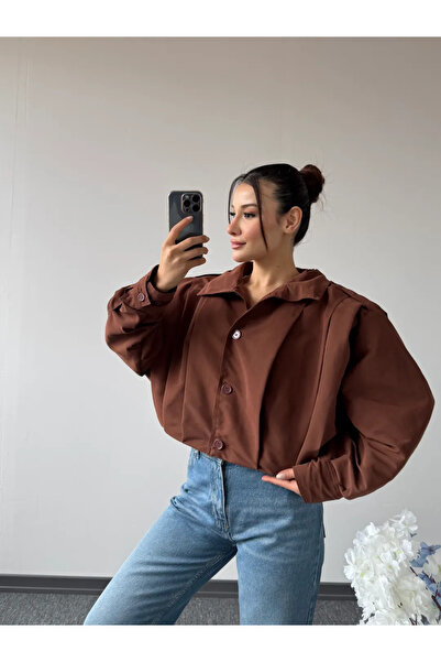 modabetce Women's Lined Crop Jacket