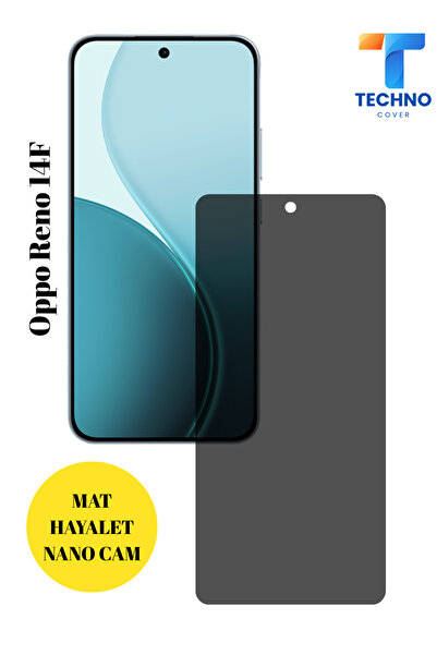 foxpower Oppo Reno 14F Hayalet Cam Mat Nano Ekran Koruyucu Darbelere Karşı Da...