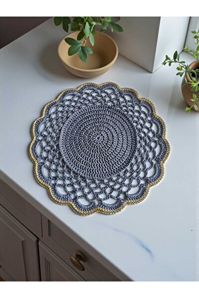 Örgü Sanatı DilekÇak El Örgüsü Polyester Soft Makrome Supla, Dekoratif Supla, Amerikan Servis 1 Adet 40x40