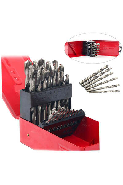 Reflection Vision Set burghie spiralate HSS Ø 1 - 13 mm, 25 bucăți