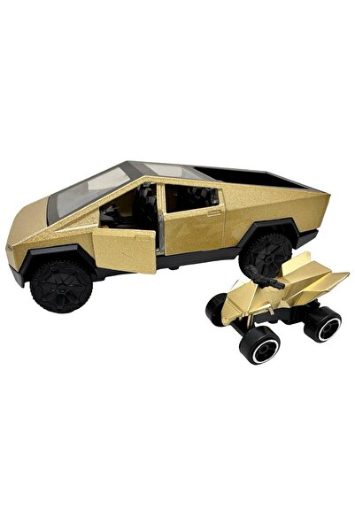 JPT Gold Cybertruck & ATV Die-Cast 1:32 Model