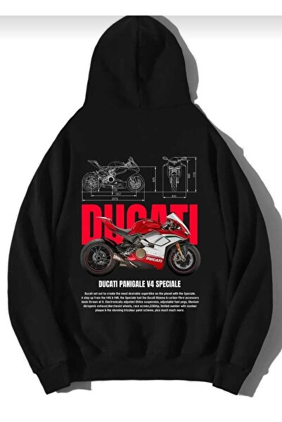 Hunors Sportswear & Company Özel Tasarım Motor Baskılı Unisex Model Pamuklu K...