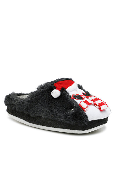 Action Boy Papuci de casă pentru băieți, negri