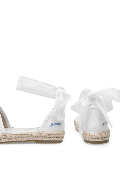 Moomin Espadrile albe pentru fete