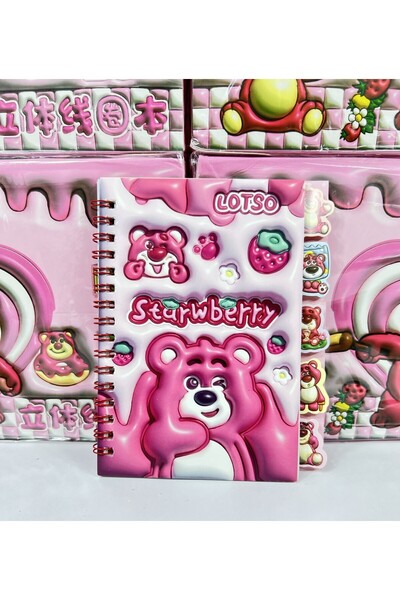 Ctc Gümrük Ürünleri Cute Lotus Bear Sticker Book (12X16Cm)