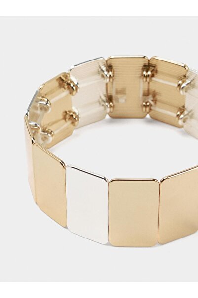 PARFOIS Dikdörtgen İki Renkli Elastik Bileklik