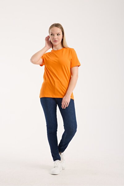 G-FOX Women's Basic Crew Neck Short Sleeve 100% Cotton Comfortable Fit Casual Sports Stylish T-Shirt 6021