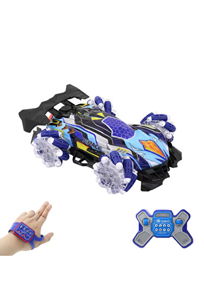 OEM Remote Control Car with Hand Sensor, 2.4 GHz, with Lights and Music, Drift, 6-13 Years, Blue