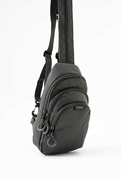 Sanmorris حقيبة جسم للجنسين مصنوعة من قماش المظلات مقاومة للماء مع 3 أقسام وح...