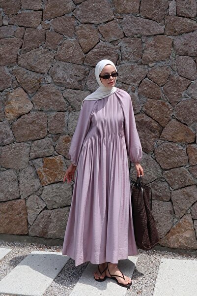 Moca فستان ديان أرجواني