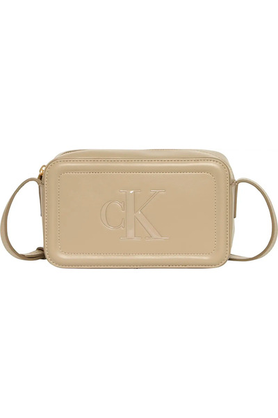 Calvin Klein Bold Ck Camera Bag Women's Brown Shoulder Bag