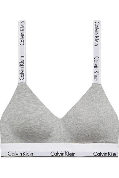 Calvin Klein LGHTLY LINED BRALETTE Šedý dámský bralet