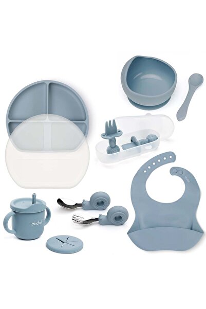 Dodoli Set complet pentru înțărcare și hrănire bebeluși – 10 piese – Seablue