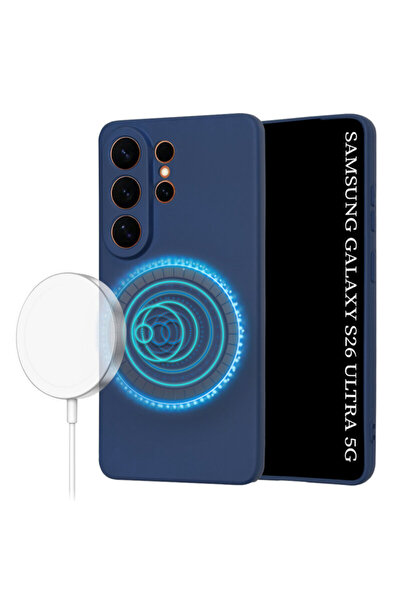 Techsuit Husă din silicon pentru Samsung Galaxy S26 Ultra SoftFlex MagSafe, bleumarin