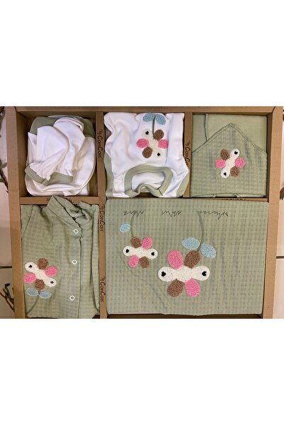 Concon Baby Organic Luxury Set Deer Suzi̇ne 10 Piece Baby Set Hospital Release