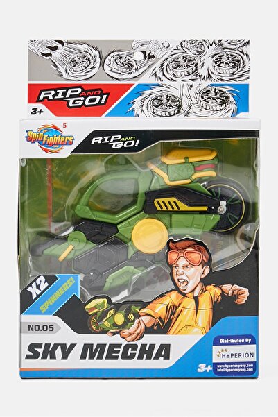 Hyperion لعبة سبين فايترز 5 سكاي ميكا سبينر، أخضر/أصفر