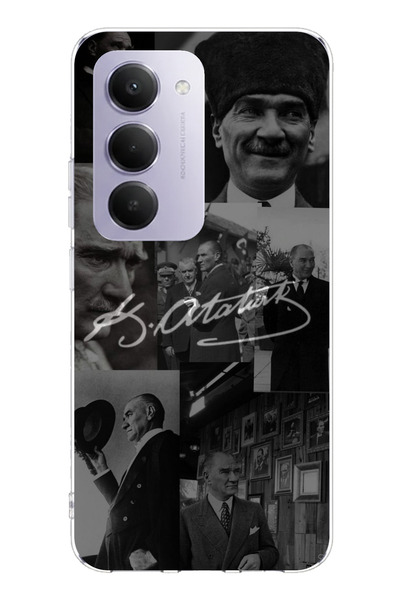 TechTree حافظة سيليكون B مطبوع متوافقة مع هاتف Redmi 15 4G بتصميم كيمال أتاتورك