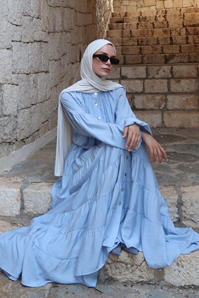 Moca Daisy Elbise Mavi