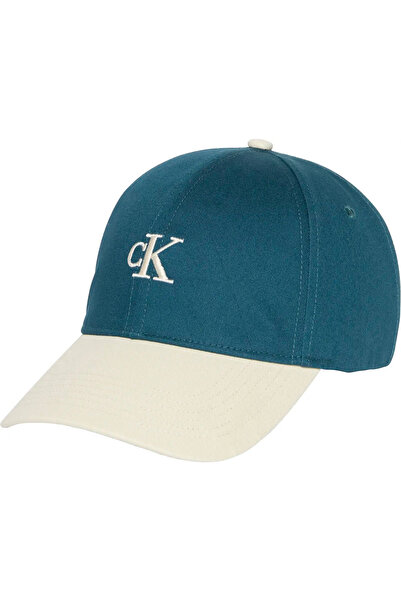 Calvin Klein MONOGRAM EMB COLORBLOCK CAP Erkek Mavi Şapka