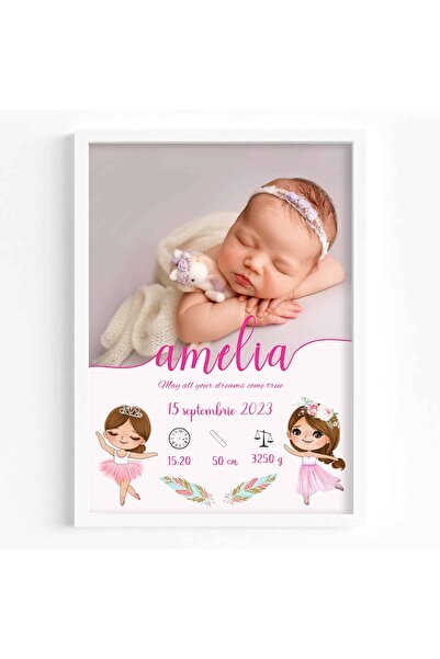 OEM Personalized Newborn Photo Print - Amelia