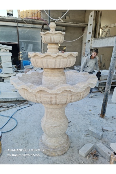 ABAHANOĞLU MERMER bahçe süs havuzu, mermer fıskiye, mermer fıskiyeler, mermer...